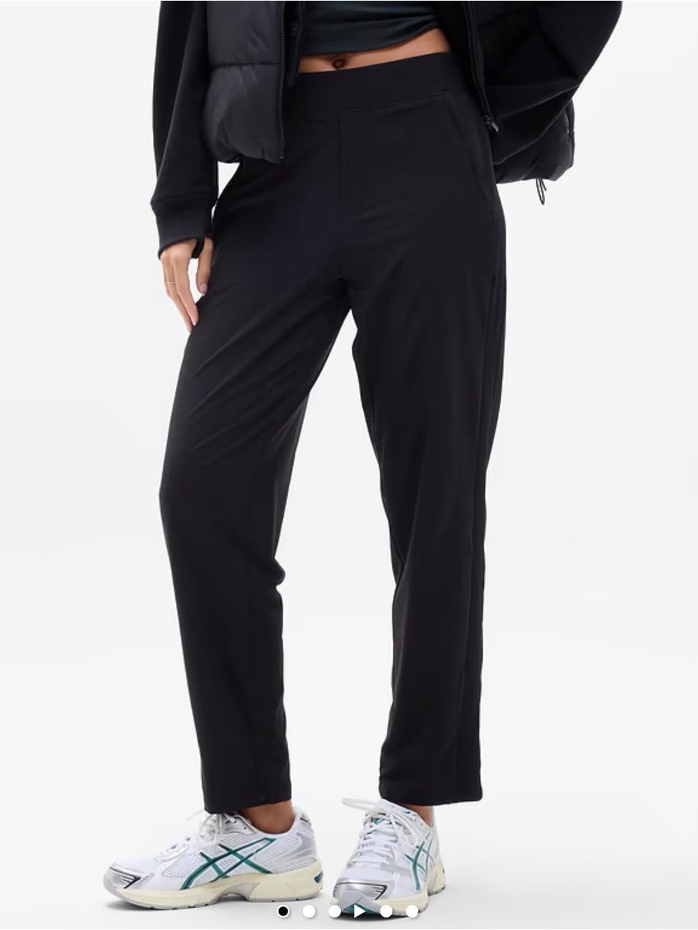 Athleta Brooklyn Lined Mid Rise Pant Black size 2‎
